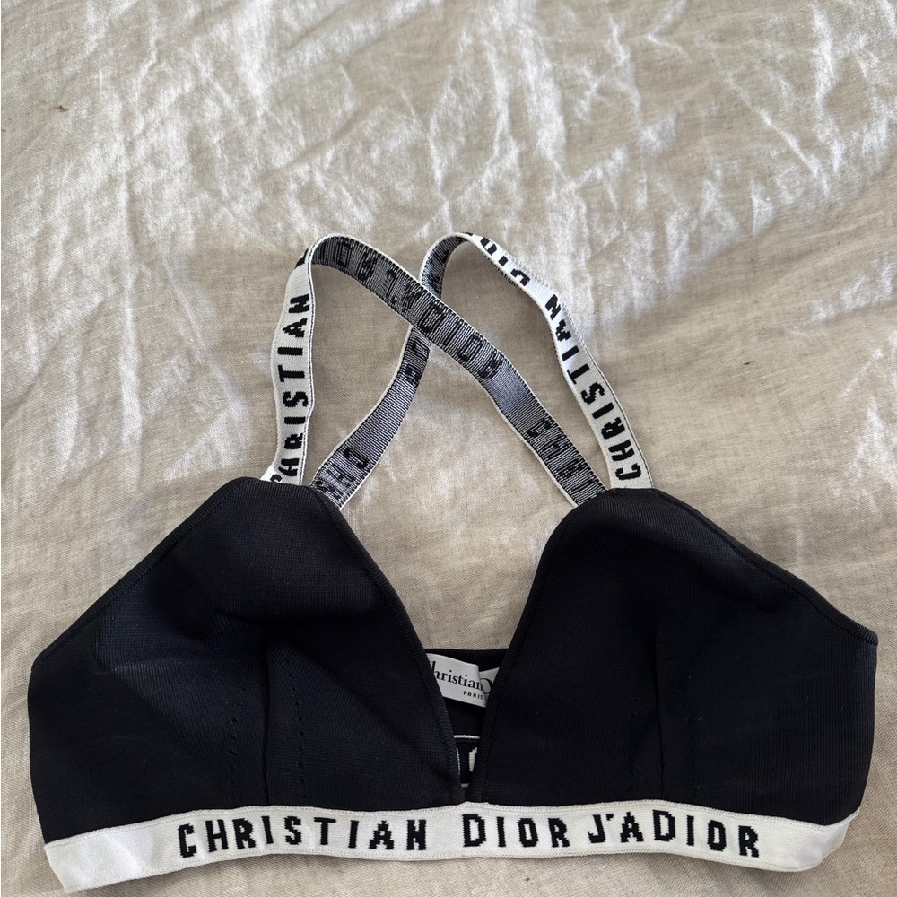 Dior Black and White Bralette